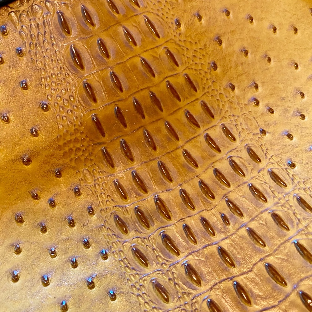 Chic Mustard Faux Leather Satchel - Picture 4 of 4